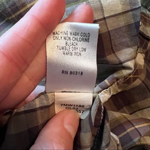 Lucky‎ brand western shirt with snap buttons. Size large. - Picture 6 of 11